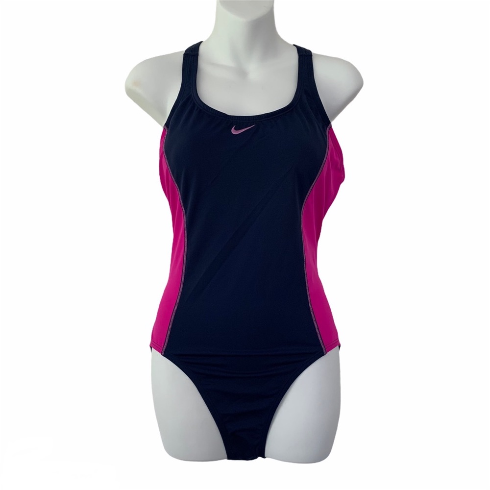 NWT WOMEN’S NIKE SWIMSUIT SWIMWEAR NAVY PURPLE